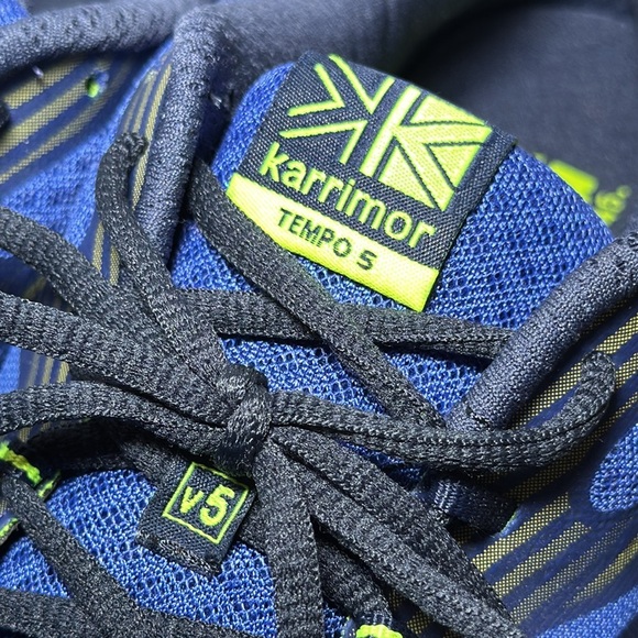Men's Karrimor Tempo 5 Running Shoes Navy/Lime Size 12 - Picture 10 of 15